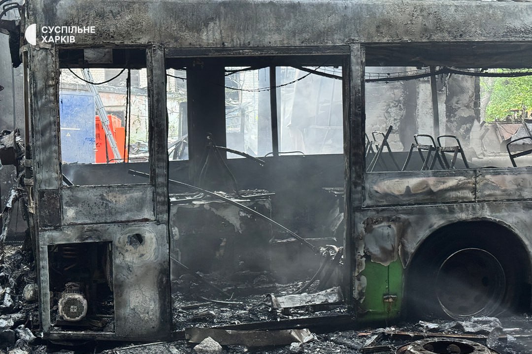 Атака на тролейбусне депо у Харкові Атака на тролейбусне депо у Харкові