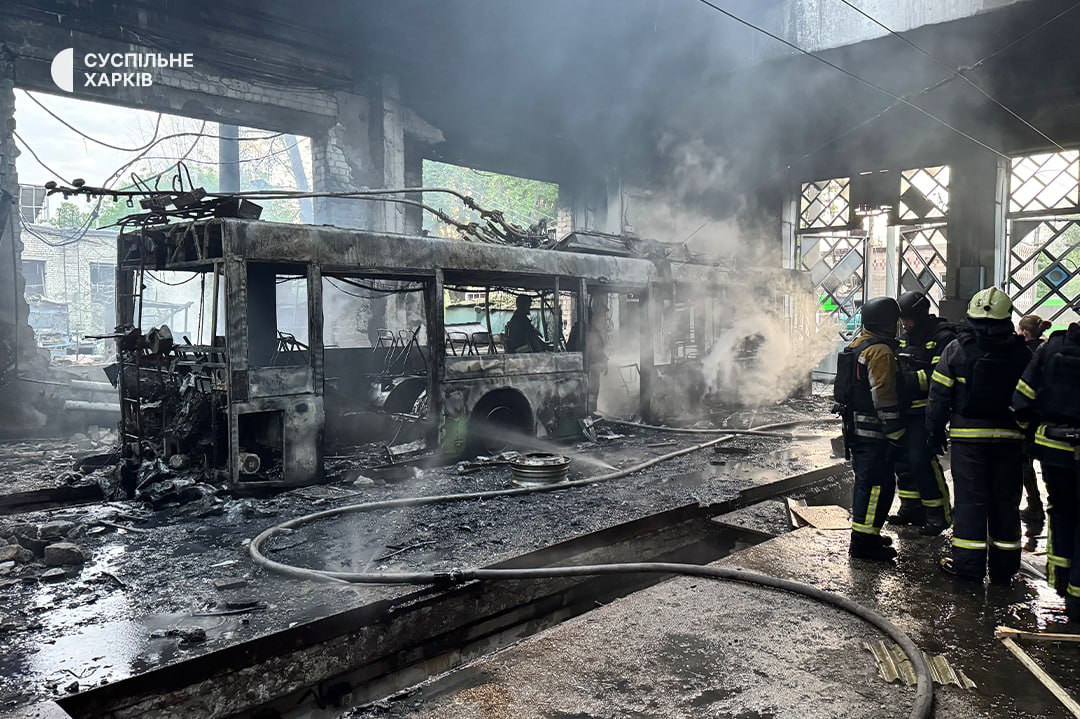 Атака на тролейбусне депо у Харкові Атака на тролейбусне депо у Харкові