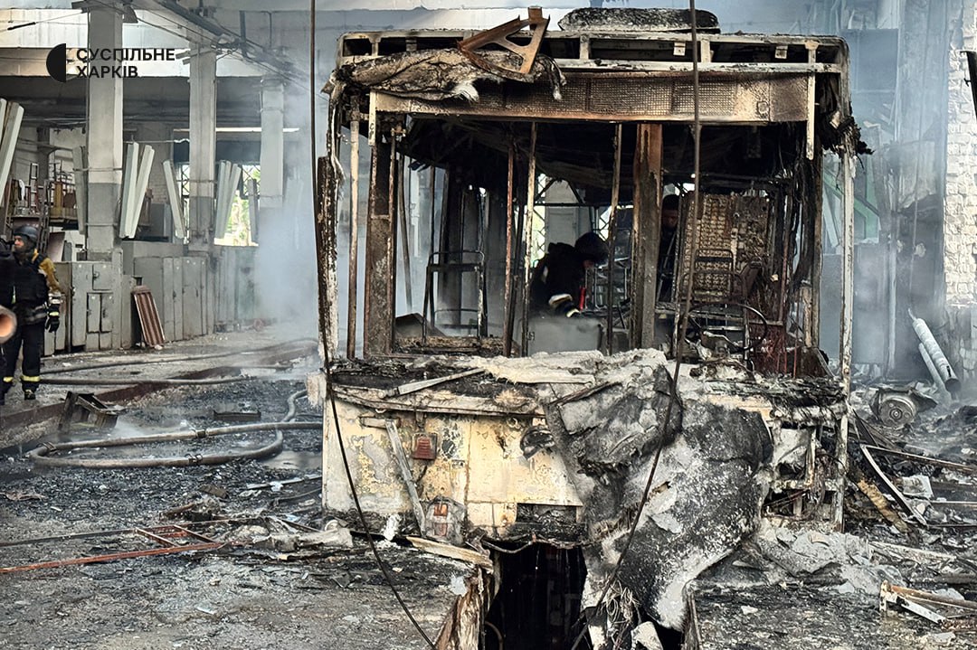 Атака на тролейбусне депо у Харкові Атака на тролейбусне депо у Харкові