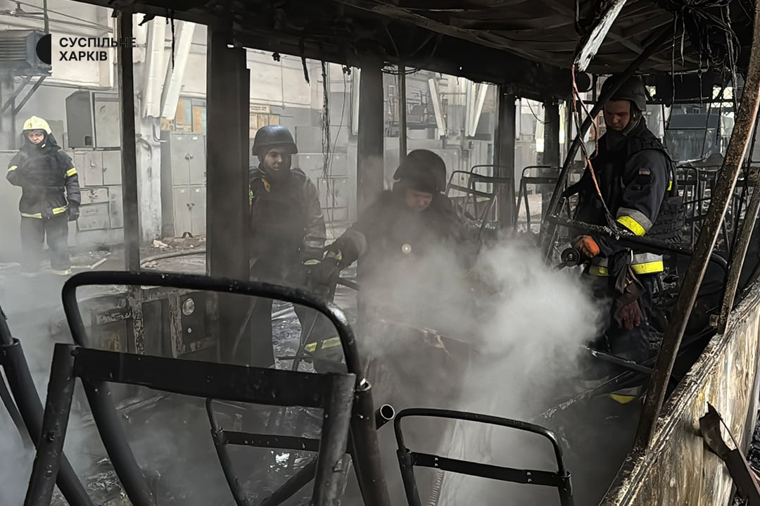 Атака на тролейбусне депо у Харкові Атака на тролейбусне депо у Харкові