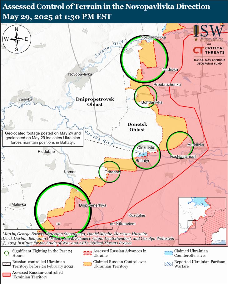 Ситуація на Новопавлівському напрямку