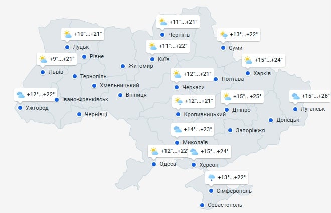 Погода в Украине 31 мая Погода в Украине 31 мая
