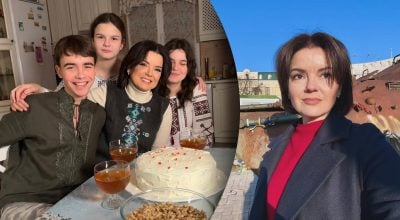 Марічка Падалко з дітьми Марічка Падалко з дітьми