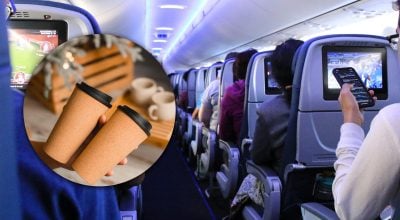 Людей закликали не замовляти в літаку два популярні напої: у чому причина Людей закликали не замовляти в літаку два популярні напої: у чому причина