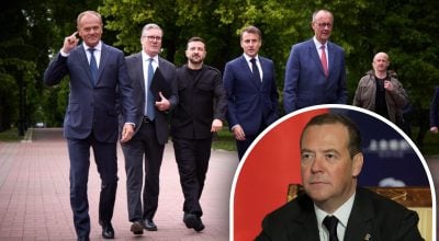 'Засуньте мирні плани...': Медведєв грубо відреагував на пропозицію про перемир'я 'Засуньте мирні плани...': Медведєв грубо відреагував на пропозицію про перемир'я