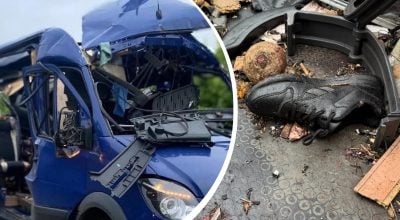 Удар по автобусу возле Белополья на Сумщине Удар по автобусу возле Белополья на Сумщине