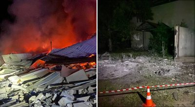 Наслідки атаки безпілотника на Полтавщині Наслідки атаки безпілотника на Полтавщині