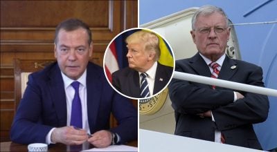 Келлог, Трамп, Медведев Келлог, Трамп, Медведев