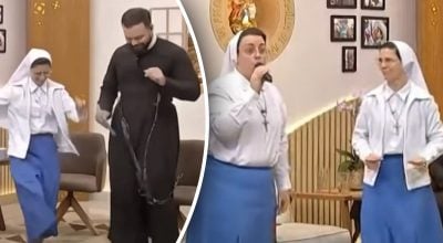 Черниця запально виконала бітбокс Черниця запально виконала бітбокс