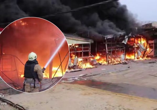 Після удару Шахеда: на одному з найбільших ринків України – пожежа, деталі
