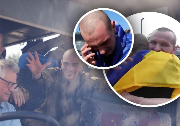 Дзвінки додому зі сльозами на очах: перші кадри повернення захисників з полону