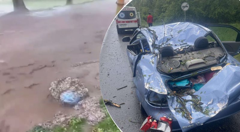 Дороги перетворились на ріки, вітер валить дерева: Україною шириться потужний шторм