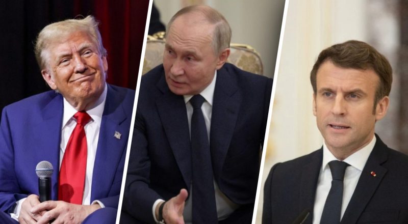 Выступление Путина: Трамп и Макрон ответили на его заявления