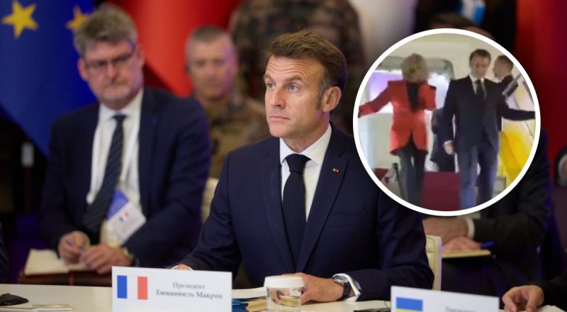Макрона привселюдно "побила" дружина: що відомо