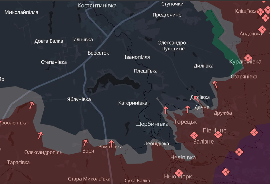 Ситуация возле Константиновки Ситуация возле Константиновки