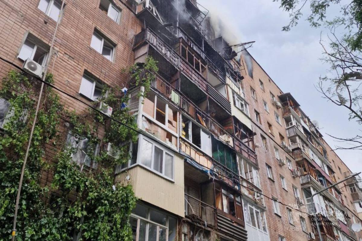 Наслідки удару по Харкову у ніч на 7 червня 2025 року Наслідки удару по Харкову у ніч на 7 червня 2025 року