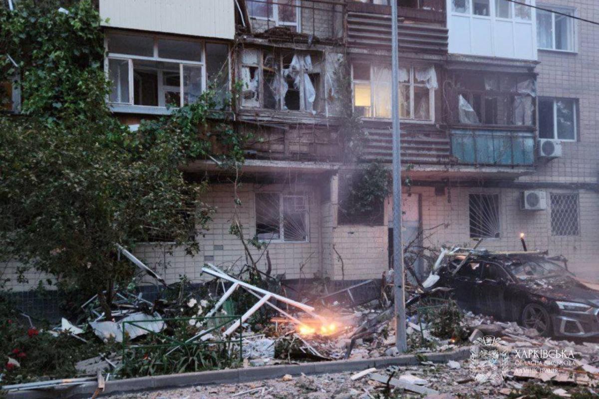 Наслідки удару по Харкову у ніч на 7 червня 2025 року Наслідки удару по Харкову у ніч на 7 червня 2025 року