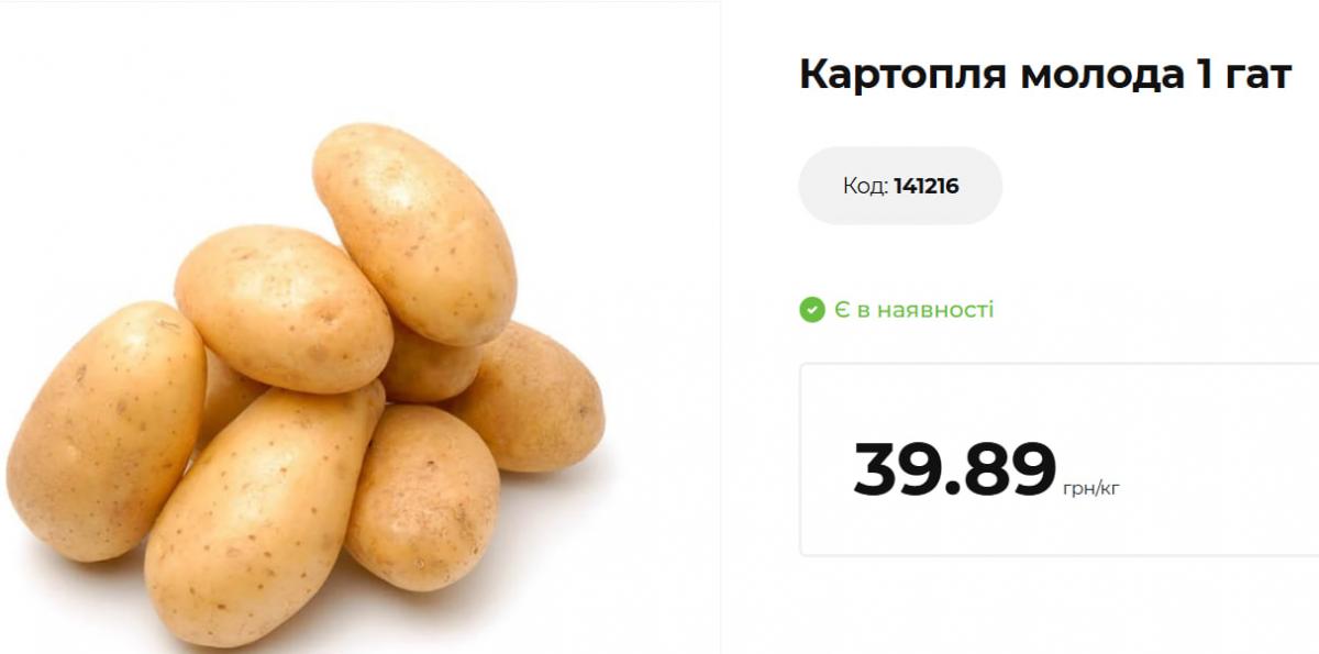 Ціни на молоду картоплю Ціни на молоду картоплю
