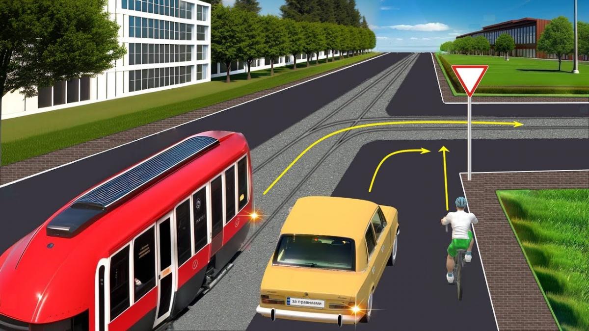 Заплутана задача з ПДР: в якому порядку водії проїдуть перехрестя Заплутана задача з ПДР: в якому порядку водії проїдуть перехрестя