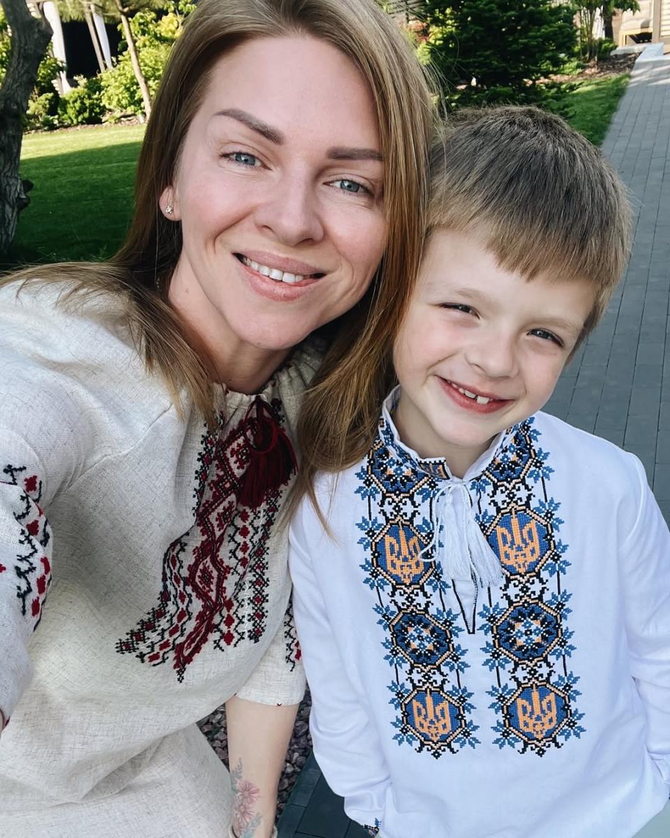 Яна Глущенко із сином Яна Глущенко із сином