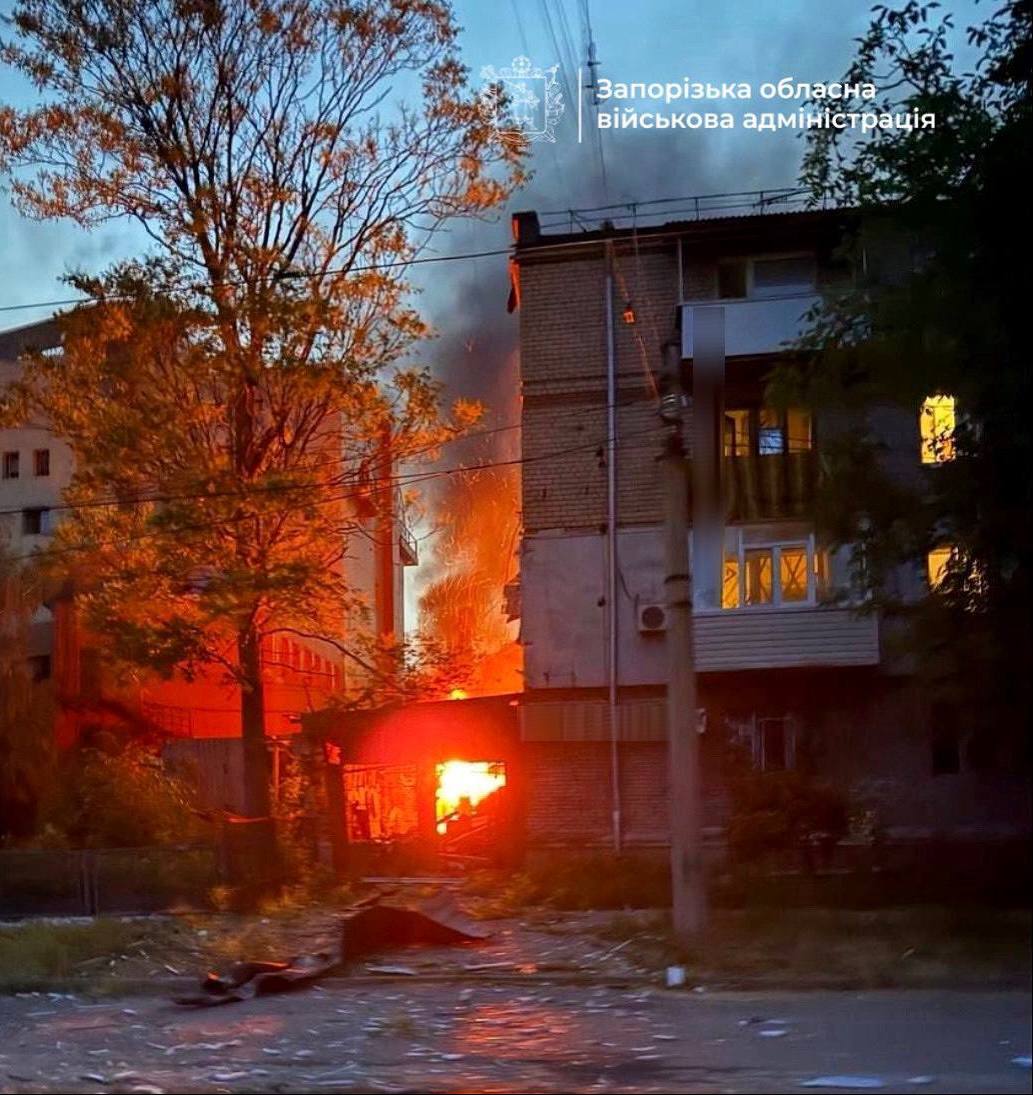 Наслідки удару по Запоріжжю в ніч на 14 червня 2025 року Наслідки удару по Запоріжжю в ніч на 14 червня 2025 року