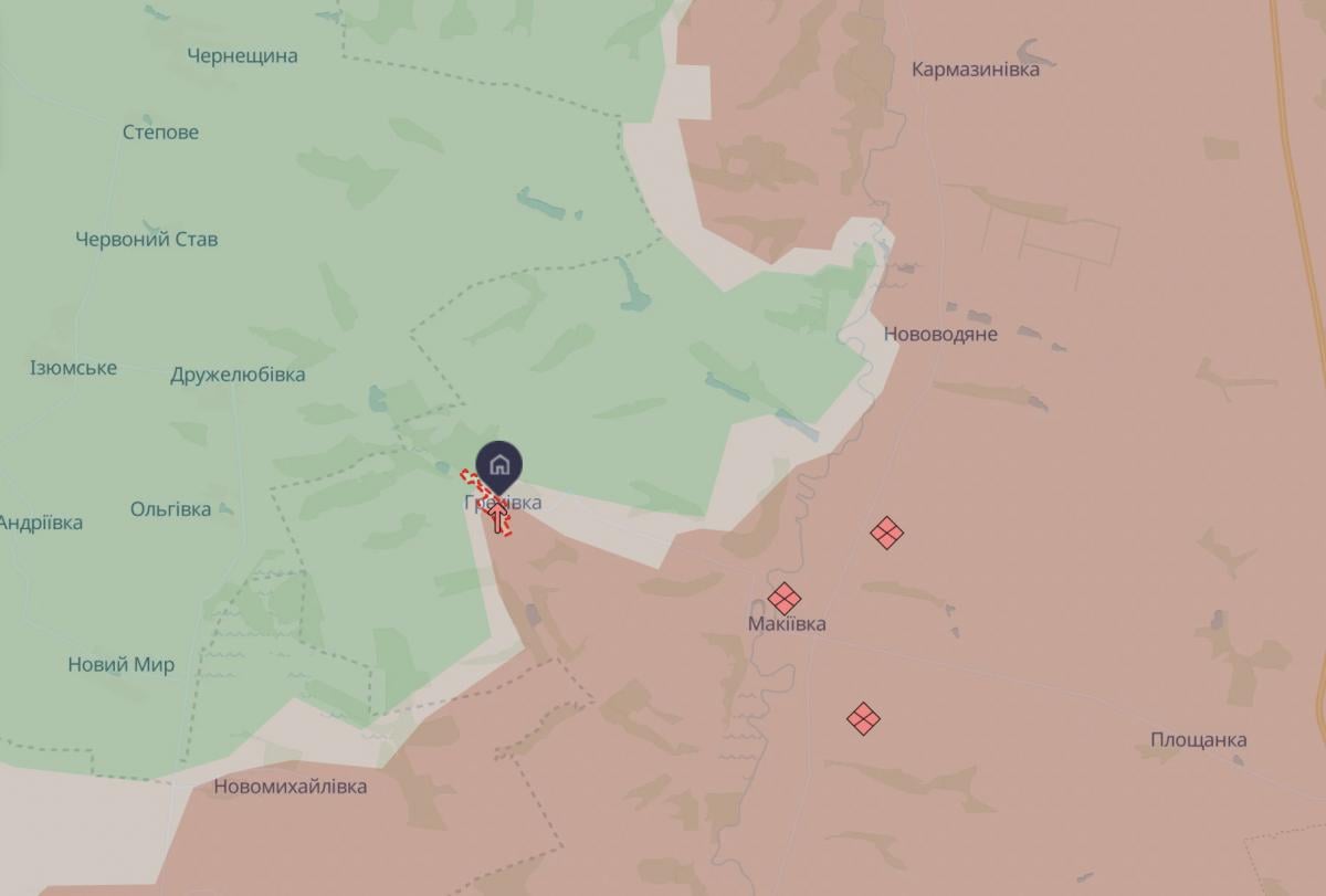 Греківка на карті Греківка на карті