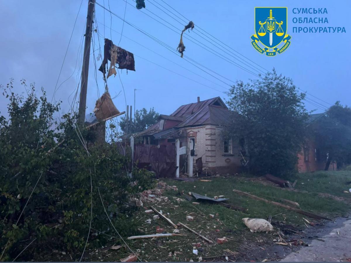 Атака дронів на Сумщину в ніч на 24 червня