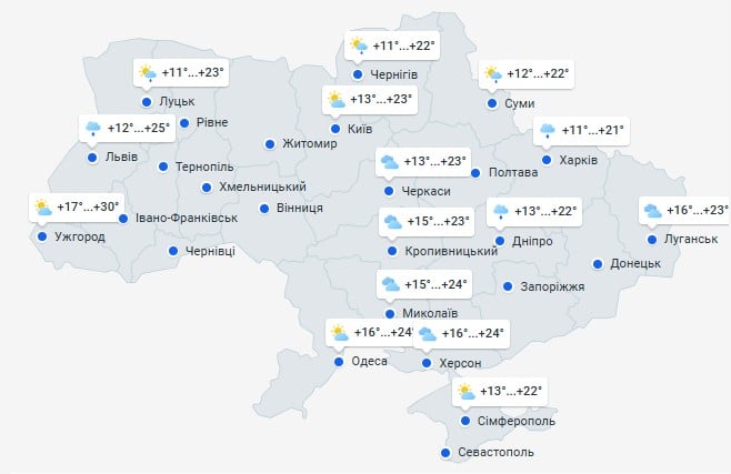 Погода в Украине 29 июня Погода в Украине 29 июня