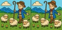 Два пастухи відрізняються 3-ма деталями: треба знайти відмінності за 19 секунд