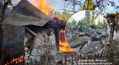 РФ вдарила по Запоріжжю: пошкоджена інфраструктура та приватні будинки, деталі РФ вдарила по Запоріжжю: пошкоджена інфраструктура та приватні будинки, деталі
