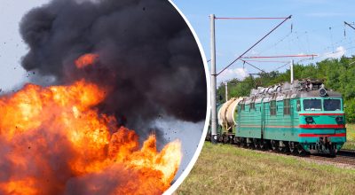 Двигался в сторону Крыма: военный поезд оккупантов взорвали, детали от ГУР Двигался в сторону Крыма: военный поезд оккупантов взорвали, детали от ГУР