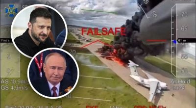 'Припиніть скиглити': Україна жорстко відповіла Путіну на скарги через 'Павутину' 'Припиніть скиглити': Україна жорстко відповіла Путіну на скарги через 'Павутину'