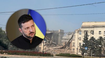 Зеленский, удар по Херсону Зеленский, удар по Херсону