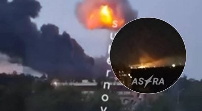 Гучна ніч в Новомосковську: дрони атакували важливе для РФ підприємство Гучна ніч в Новомосковську: дрони атакували важливе для РФ підприємство