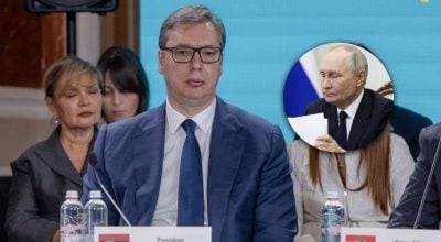 Вучич, Путин Вучич, Путин