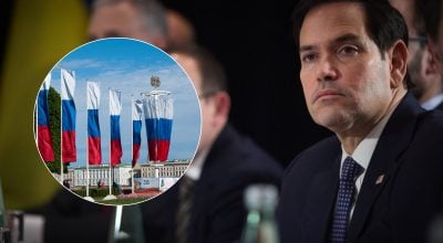Марко Рубіо, прапор Росії Марко Рубіо, прапор Росії