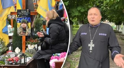 Кладбище, священник Алексей Филюк Кладбище, священник Алексей Филюк