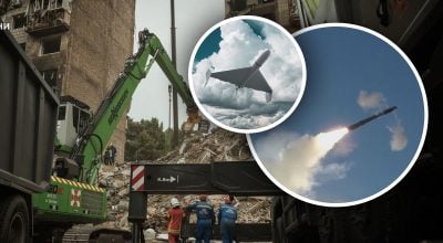 дрон, ракета, атака на Киев 17 июня