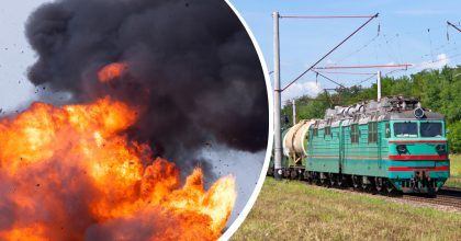 Двигался в сторону Крыма: военный поезд оккупантов взорвали, детали от ГУР
