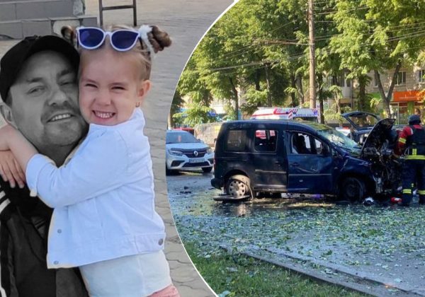 Вони ніколи не їздили в школу цією дорогою: у Сумах загинув тато, дочка у важкому стані