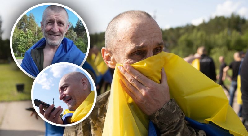"О нас Украина не забыла": кадры первых эмоций освобожденных из плена воинов