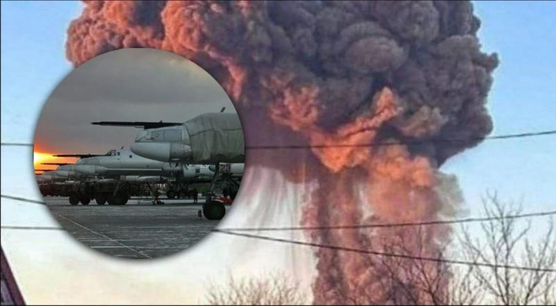 Серьезный пожар в районе аэродрома: дроны массово налетели на Волгоград в России