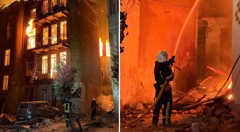 Одесса - в огне после атаки дронов: под завалами могут быть люди