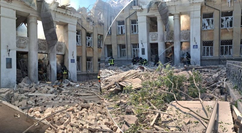 Ліцей зруйнований, під завалами люди: нові деталі ракетного удару по Одещині