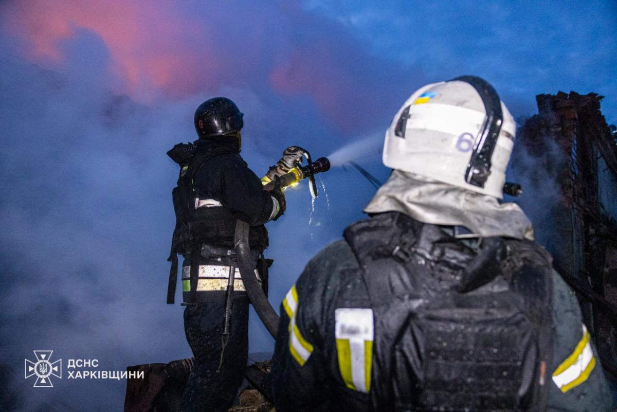 Наслідки дронового удару по Харківщині Наслідки дронового удару по Харківщині