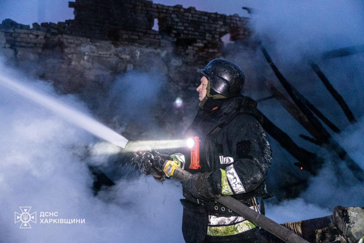 Наслідки дронового удару по Харківщині Наслідки дронового удару по Харківщині