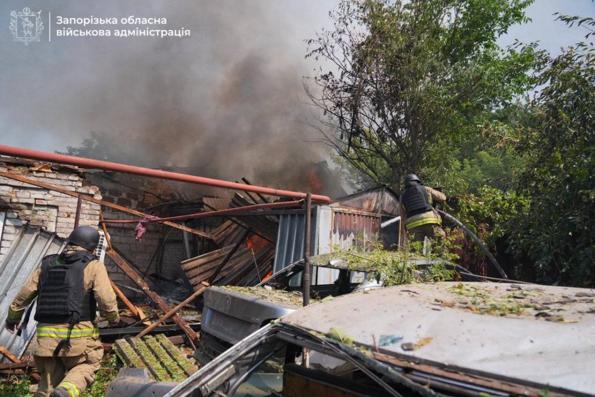 Наслідки удару РФ по Запоріжжю