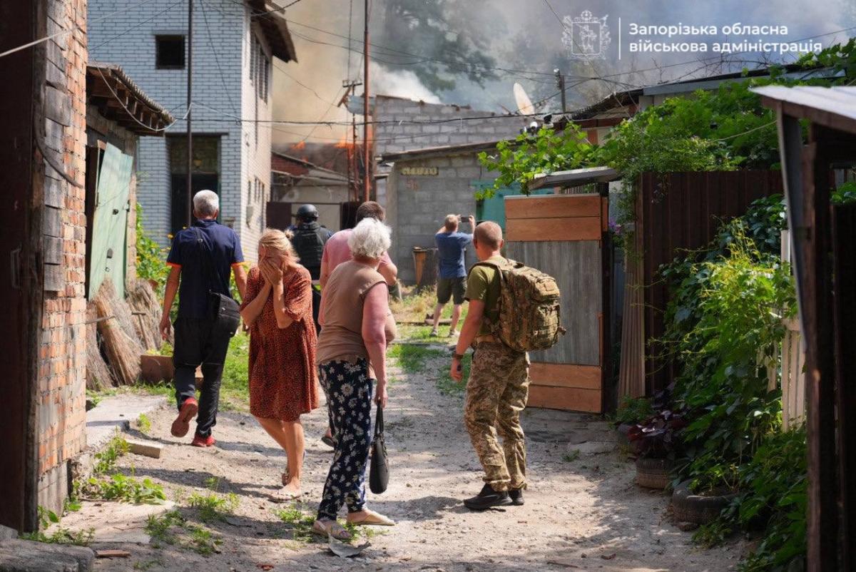 Наслідки удару РФ по Запоріжжю