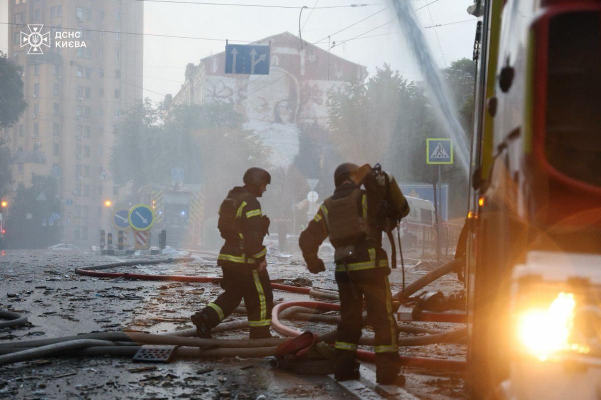 Наслідки обстрілу Києва Наслідки обстрілу Києва