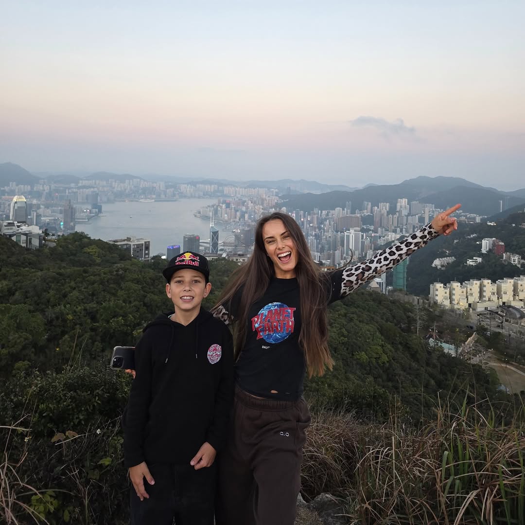 Ксения Мишина с сыном